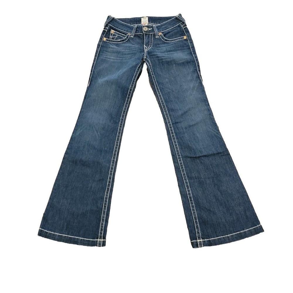 TRUE RELIGION Womens Jeans Bootcut Size 27 Made In Usa - Picture 2 of 13